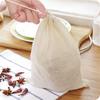 26cmX20cm Mesh Bag Cotton Linen Reusable Food Filter Mesh Bag Nut Milk Bean Muslin Fish Soup Cook Boiling