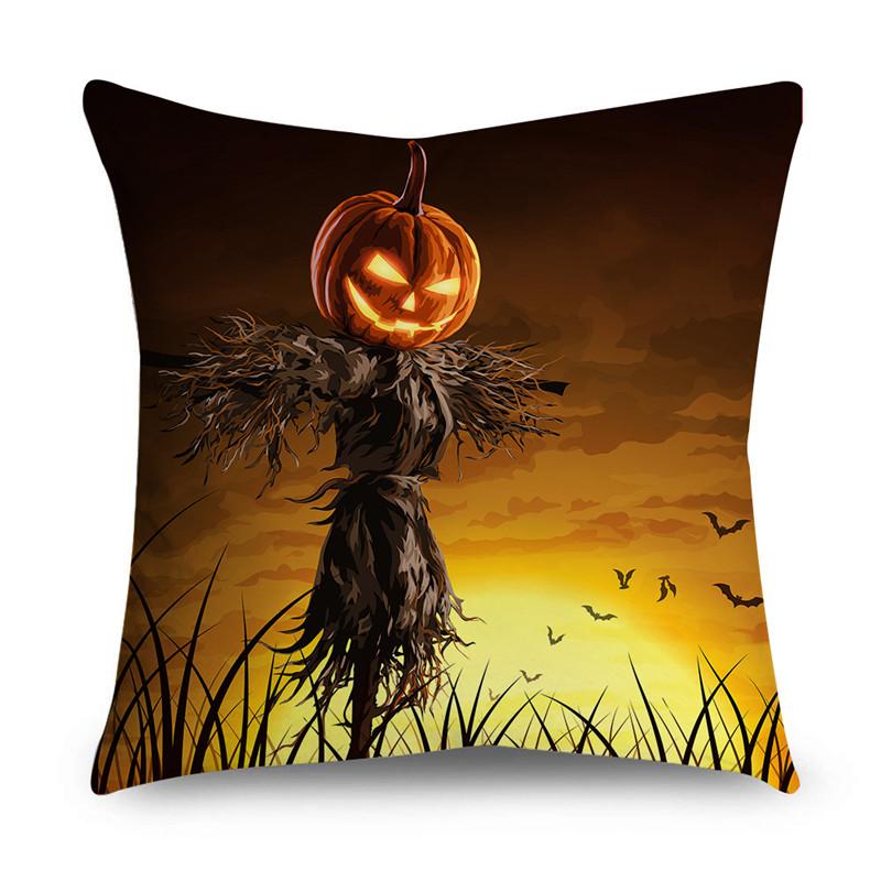 NIGHTWISH Halloween Pattern Pillowcase Holiday Design Home Decor Sofa Cushion Cover 40/45/50cm Happy Easter Day
