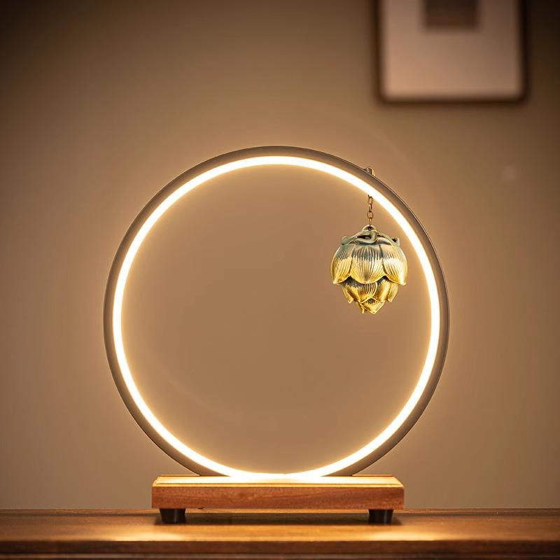 Buddha-Statue, Sakyamuni-Buddha-Figur, Tathagata-Buddha-Statue, Keramiklampe, runder Räucherofen für Wohnzimmer, Veranda, Heimdekoration