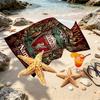 Custom Name Personalized LFC Print Beach Towel, for Trip Camping Beach Party Home Decor, Birthday Gift for Family & Friends