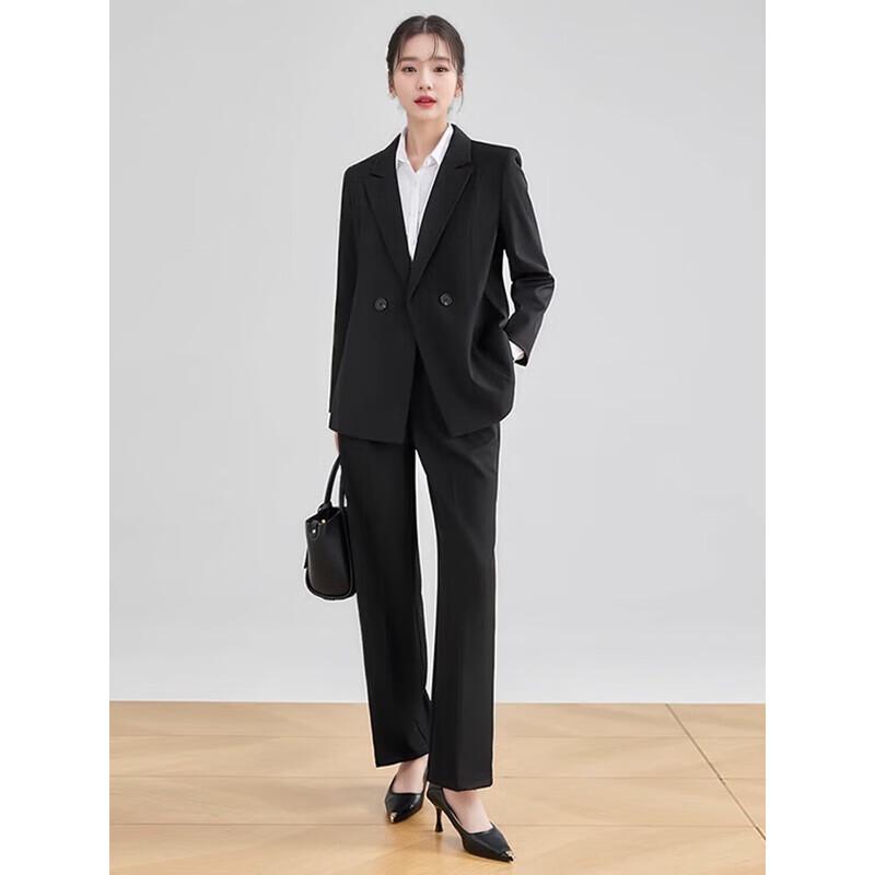 Schwarzes Business-Anzug-Set für Damen