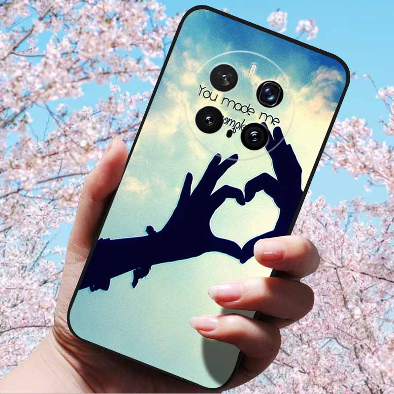 For Honor Magic7 Pro / Magic7 5G Cases 3D Relief Flower Emboss Soft Silicone For Magic7 Pro Magic 7 3D Cartoon Back Cover Cases