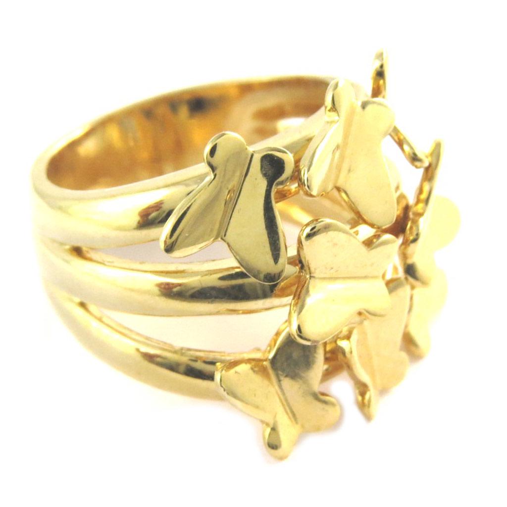 Inel placat cu aur „Fluturii fericirii”