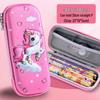 3D Large Capacity EVA Pencil Case for Kids - Multifunctional Storage Bag for Boys and Girls