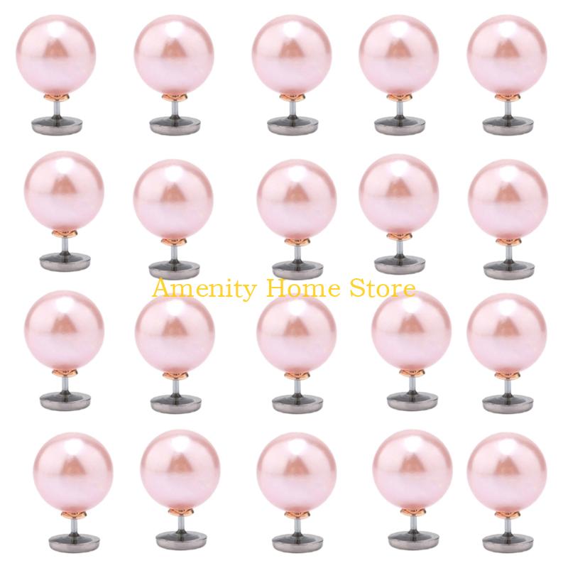 F26C Metal Pearls Pin Secure Flat Designs For Garment Decoration And Handcraft