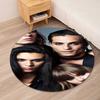 Maneskin Printed Round Rug Carpet Chair Rug Area Rug Entryway Doormats,for Office Chair Living Room Bedroom Kitchen Room.