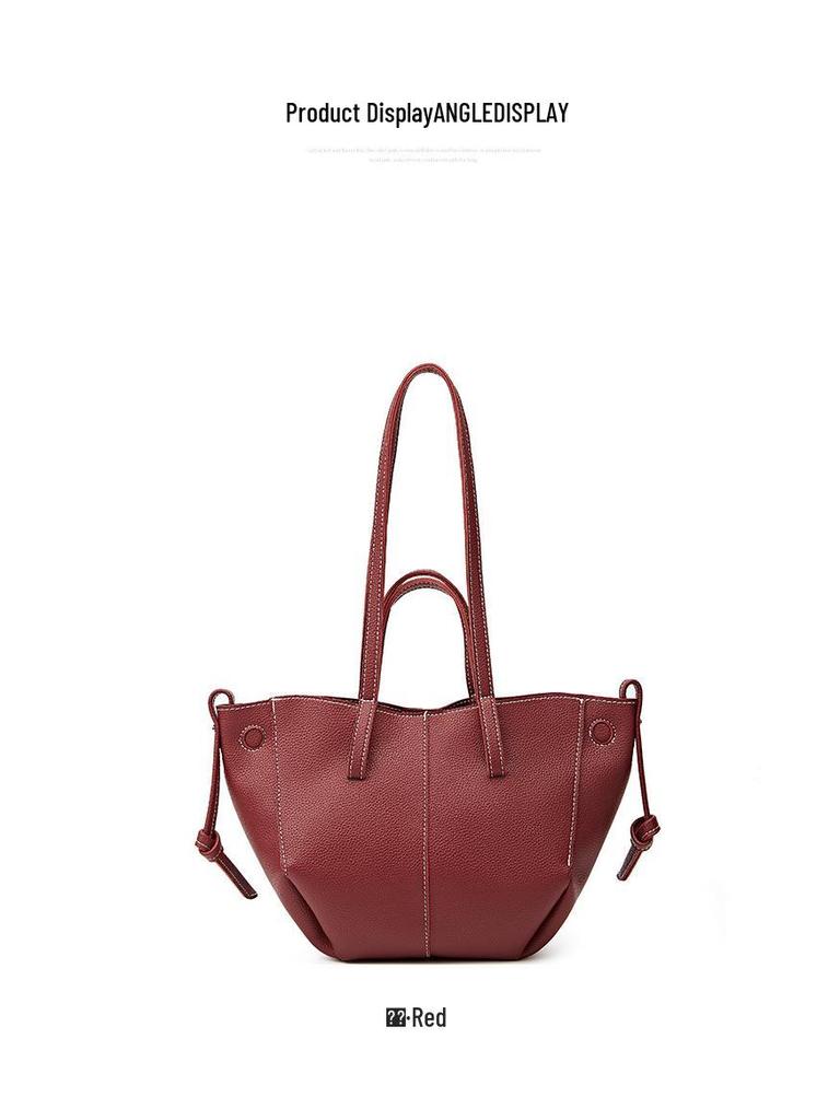 Stylish Large-Capacity French Designer Tote Handbag, 2025 New Texture Shoulder Bag for Women