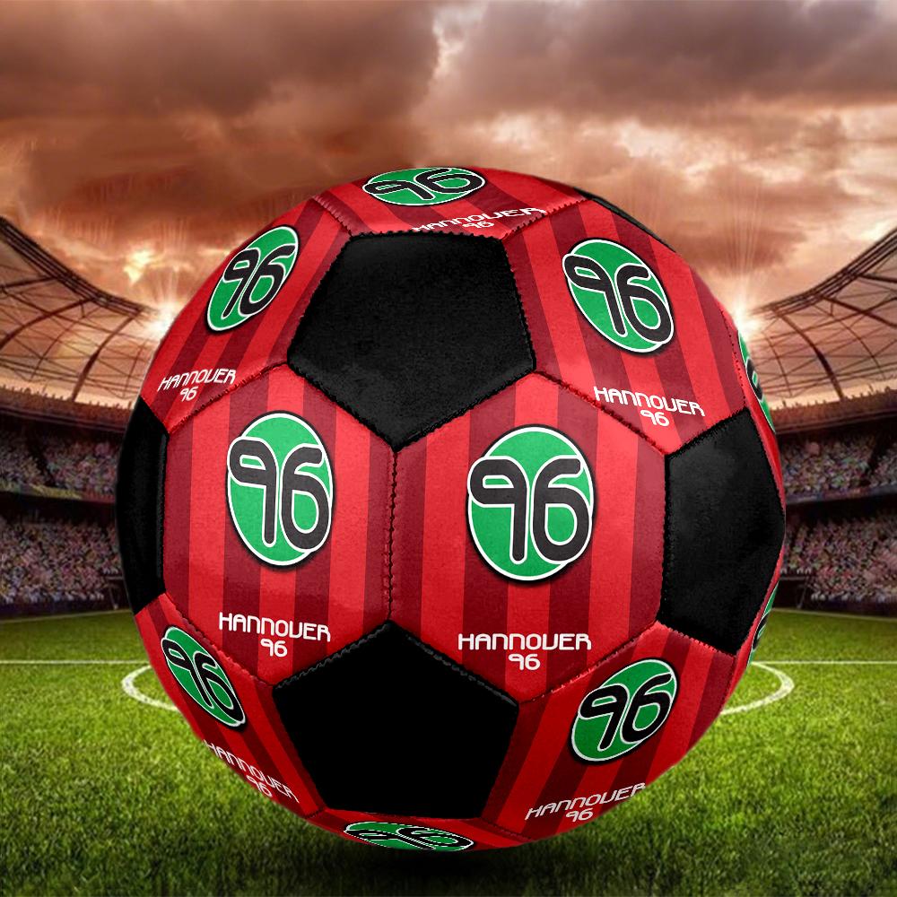 Pallone da Calcetto Indoor Hannover 96 Colorato Cucito a Macchina PVC Misura 5 Allenamento di Squadra Pronto per la Competizione Resistente Alta Rimbalzo Fresco Regalo Sportivo