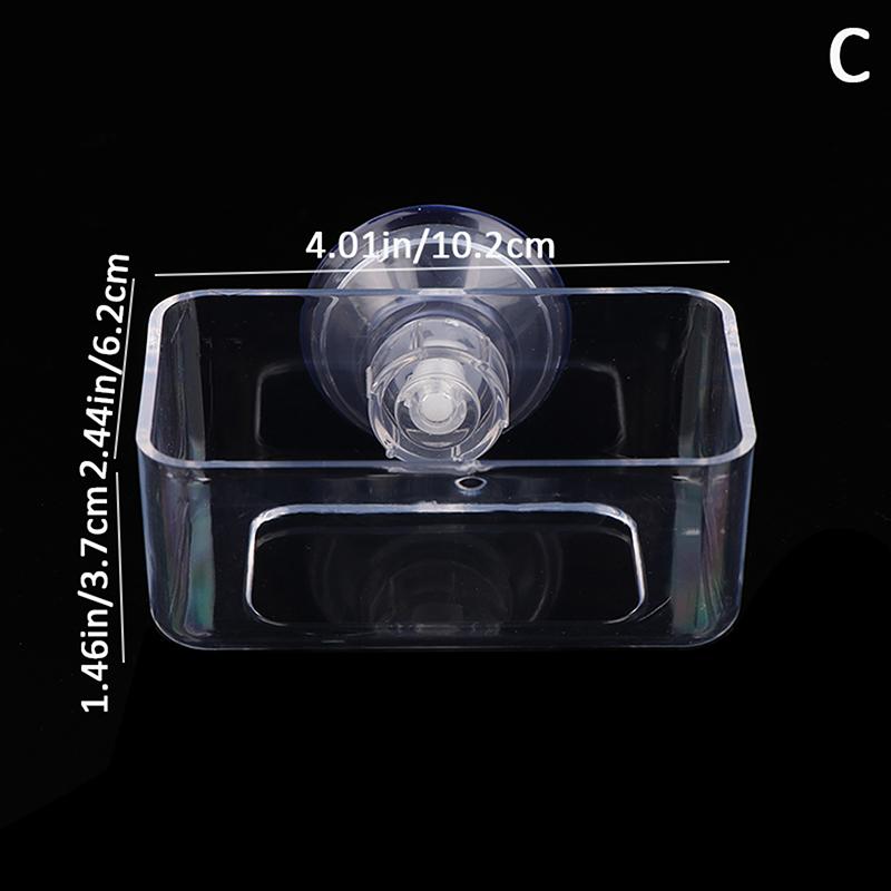 Fish Tank Feeding Ring Transparent Acrylic Rectangle Round Shape Aquarium Suspensible Feeder For Tank Floating Food Dispenser
