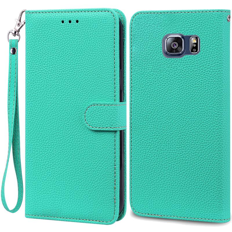S6 Edge Case For Samsung Galaxy S6 Edge Case G925 Leather Flip Wallet Case For Samsung S6 S 6 edge Case G920 Wallet Cover Fundas