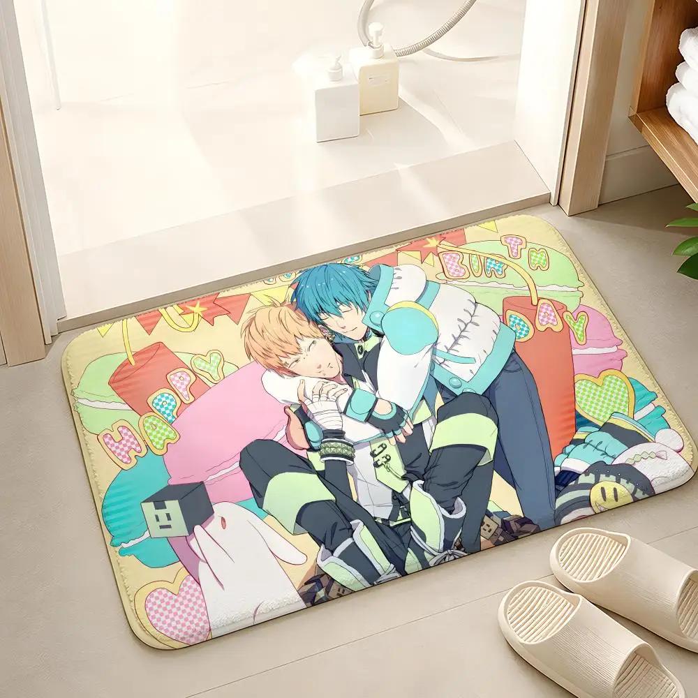 Anime Hot D-DRAMAtical MurderS Floor Mat Floor Mat Soft Flannel Non-Slip Door Rug for Living Room