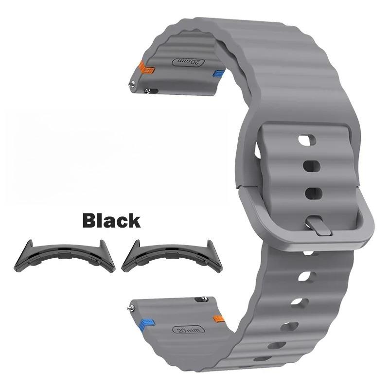 Sport-Ersatzarmband Passend für Google Pixel Watch 4/3 41mm 45mm Zubehör Wellen-Silikonband für Google Pixel Watch 2 1 Correa
