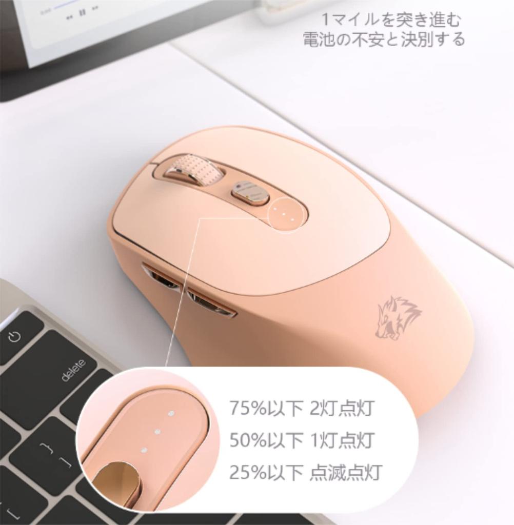 [New for 2023] Bluetooth Wireless Combo Mouse, Quiet, Compact, 5-Button Mouse, Type-C Rechargeable Gaming Mouse, 5 Adjustable DPI, PixArt 3212,