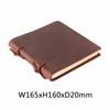Vintage Cowhide Leather Hardcover Thread Sewing 100 Sheets Notebook Cover Notepad Painting Handbook Sketch Book Diary Gift