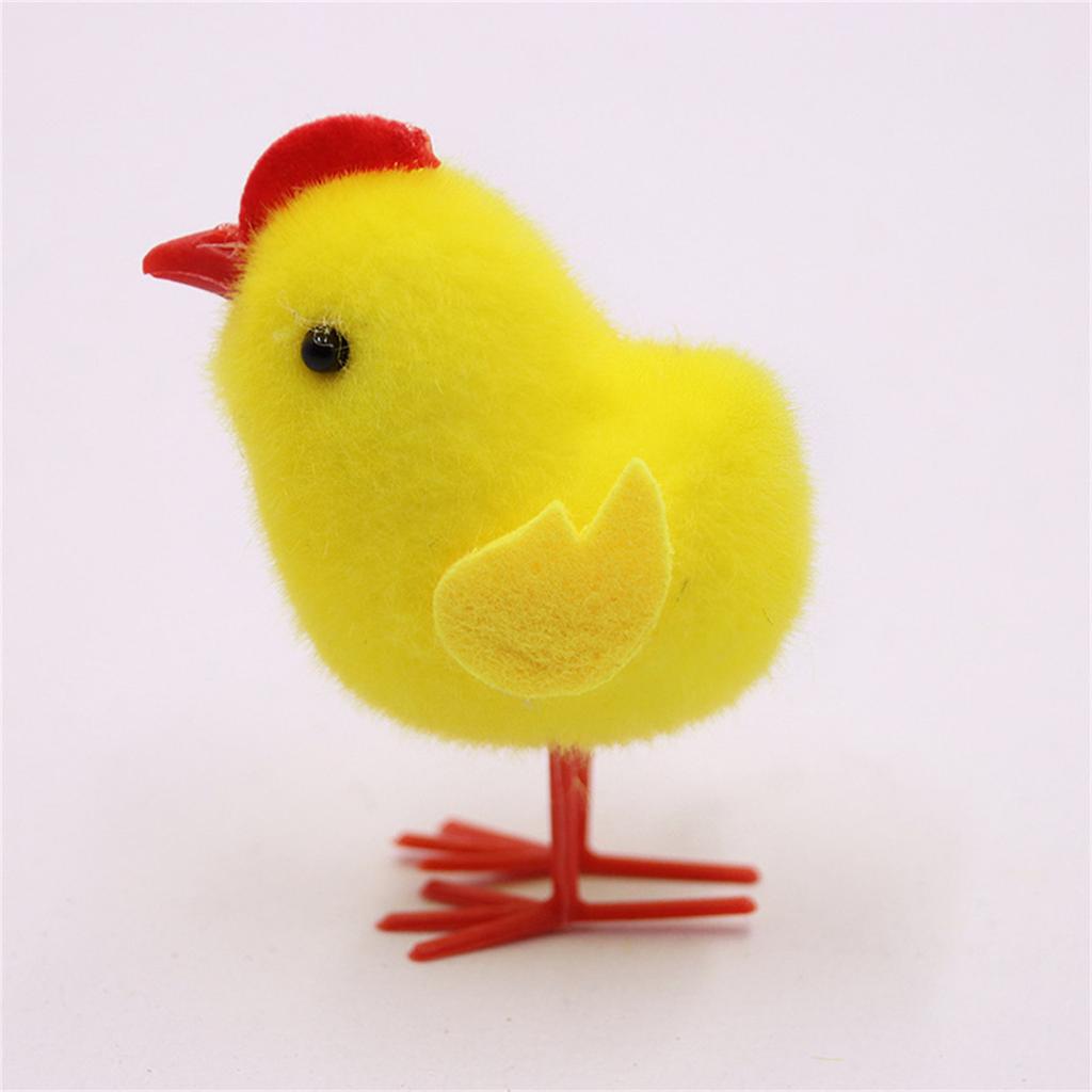 Toy Chick Cute Handmade Chicken Easter Desktop Decor Festive Photo Props for Home Desk Table Shelf Decor Ornaments
