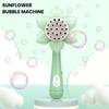 Machine à bulles électrique de tournesol, 23 trous en forme de fleur pour enfants, souffleur de bulles automatique, jouet pour garçons et filles, cadeau d'anniversaire