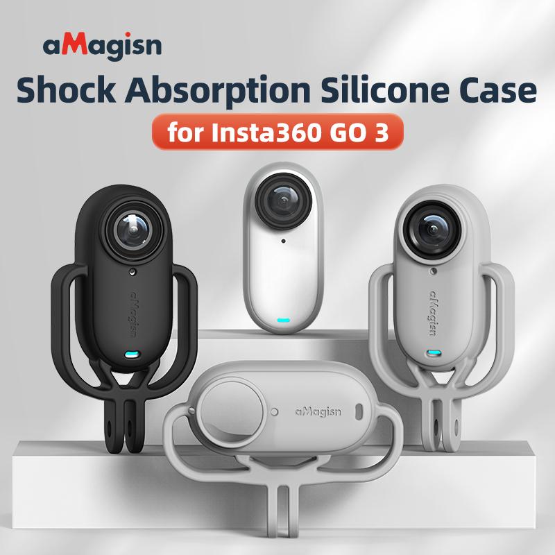 Amagisn Shockproof Body Silicone Protective Case Protection Cover Accessories For Insta 360 GO 3\GO 3S