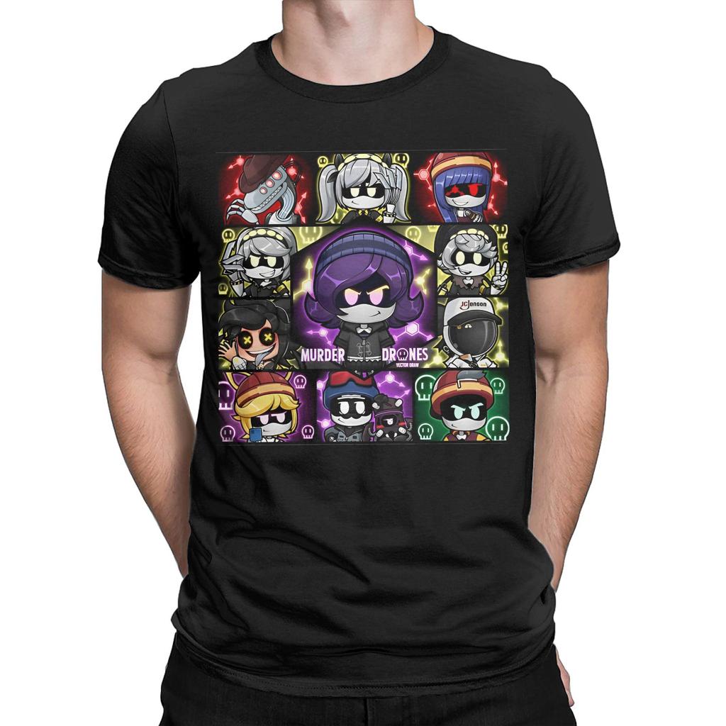 Mens Womens Murder Drones Fanart Chibis T Shirt Cotton New Arrival T-Shirt Uzi Doorman Top Clothing