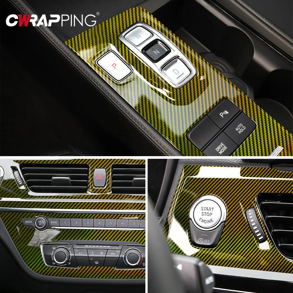Glossy Laser Gold Sticker Carbon Fiber Vinyl High Gloss Film Motorcycle Body DIY Decorate Sticker for Car Motorcycle Accessories