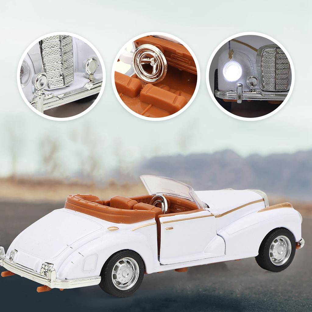 Mini stimulační slitina Classic Car Roadster se zvukem a lehkým modelem autíčka