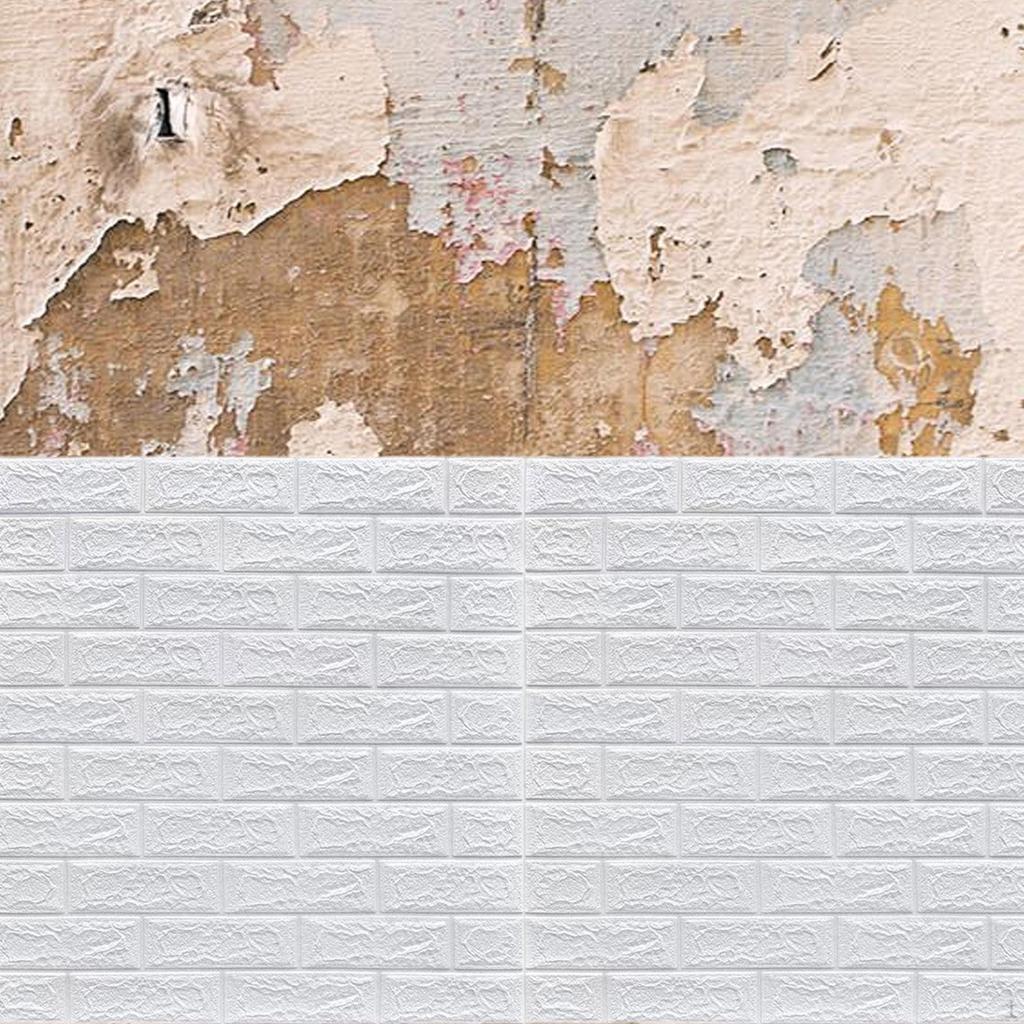 10 Stück 3D Wandpaneele Fliesen Dekor Wasserdichte Kunst für Schlafzimmer, Badezimmer, Küche