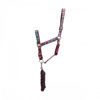 Hy Woven Horse Headcollar and Leadrope