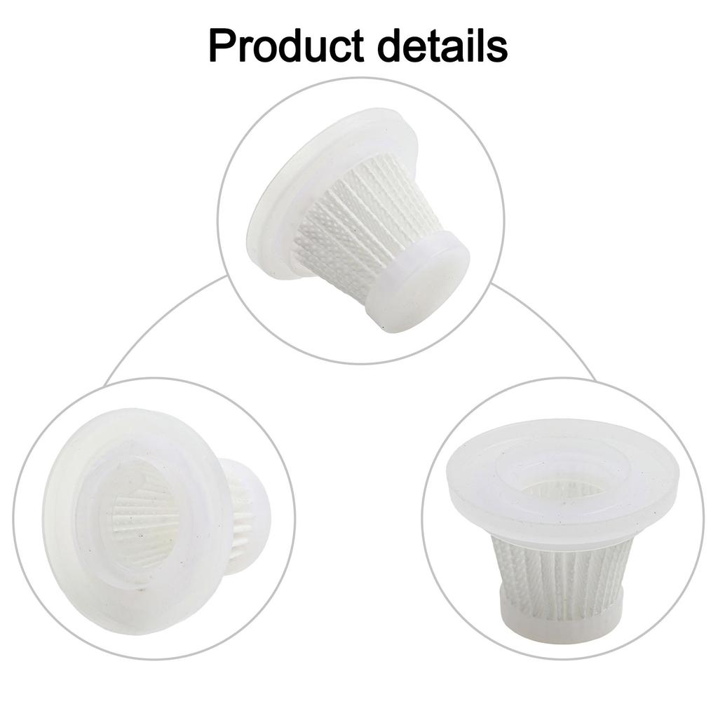 10Pcs For V01 Filters Car Vacuum Cleaner Filter Portabe Cordless Microfilter Accessories For Home Appliance Parts 51*38mm