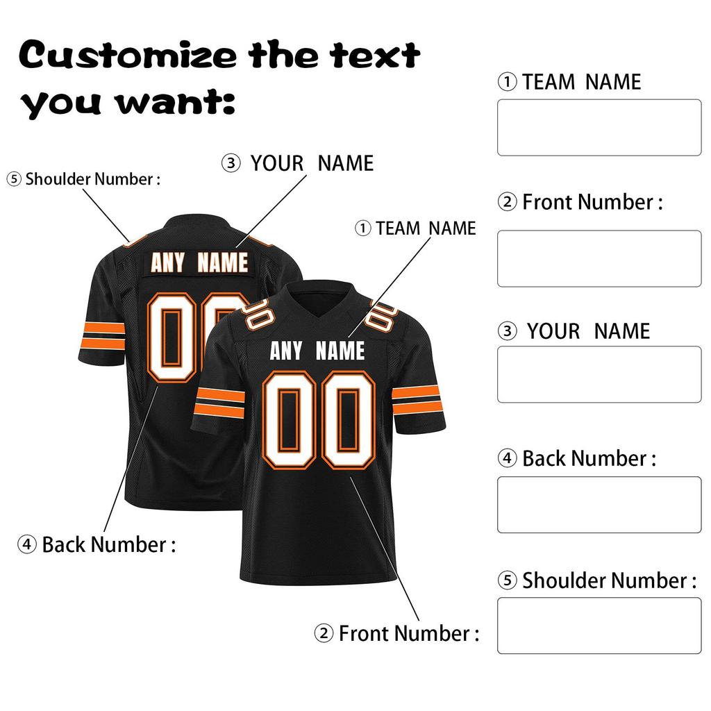 Custom Football Jerseys Personalized Printed Team Name & Number Sports Uniform For Men Women Youth