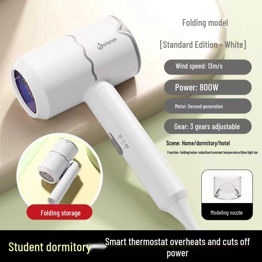 High Power Foldable Hair Dryer with Blue Light Ion Care National Standard EMC [For domestic use]