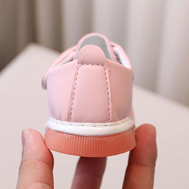 Spring/Autumn Baby Girl Single Shoes 0-1-2 Years Old, Squeaky Shoes That Make Sound, Infant Walking Shoes, Cute Princess Shoes.