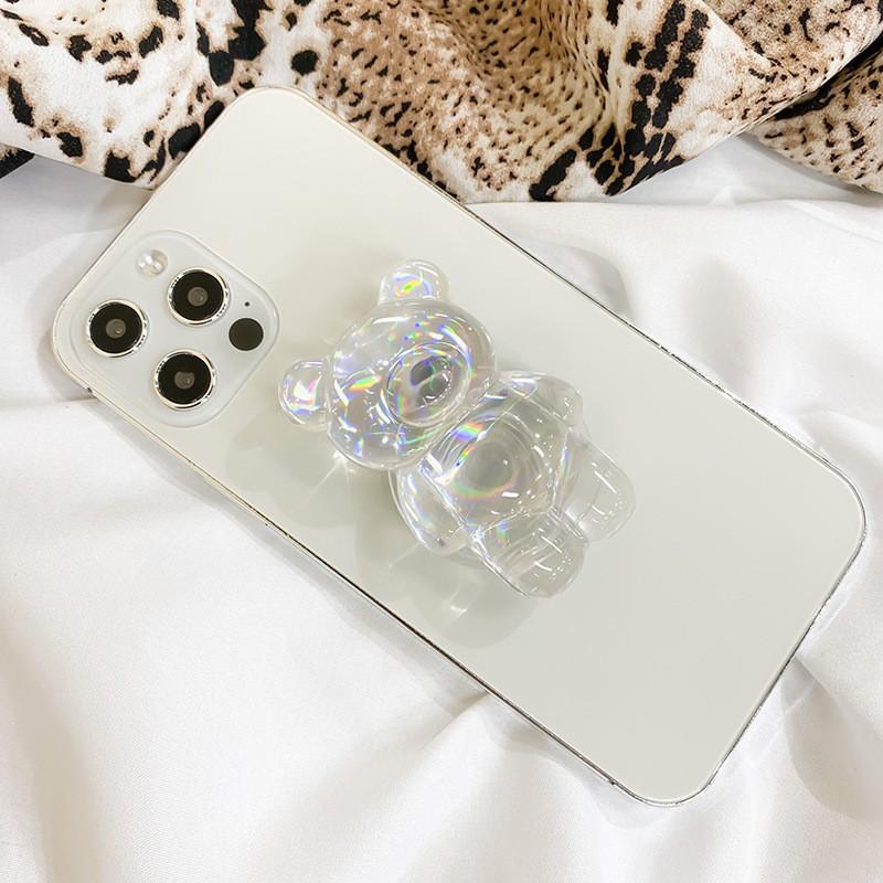 

Aurora Laser Bear Cool Mobile Airbag Bracket Foldable Stretchable Adhesive Cartoon Air Cushion Desktop Support
