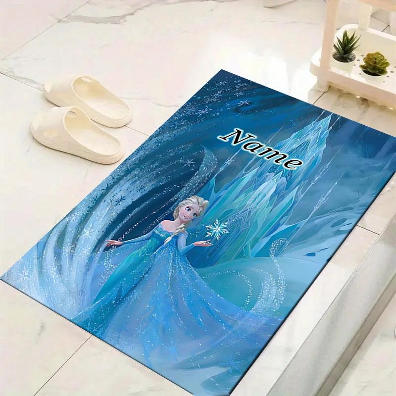 Custom 1Pc Elsa'S Frozen Fantasy Rug Office Carpet Indoor Outdoor Entrance Doormat Nonslip Soft And Comfortable Living Room D91664