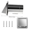 4inch Metal Exhaust Vent Cap Set Includes Accessories Ventilation Metal Construction Prevents Nesting Simple Wall Mount