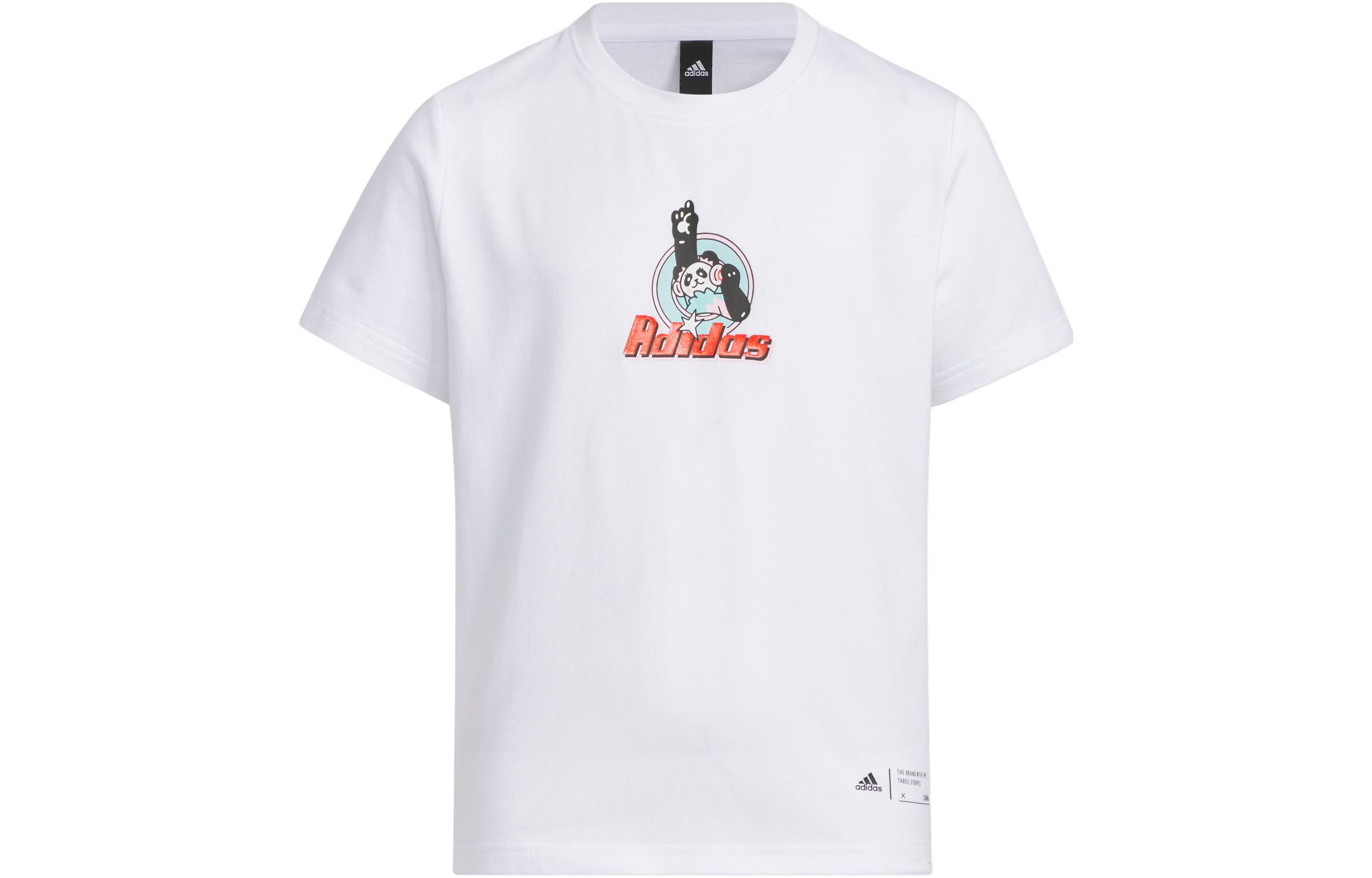 Adidas Kids T Shirts Crew Neck Moderate IN3278 128
