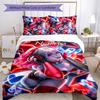 3pcs Custom Name Cartoon Harley Quinn Bedding Set Duvet Cover Closure Includes 1 Duvet Cover & 2 Pillowcases for All Seasons Bedroom Decor