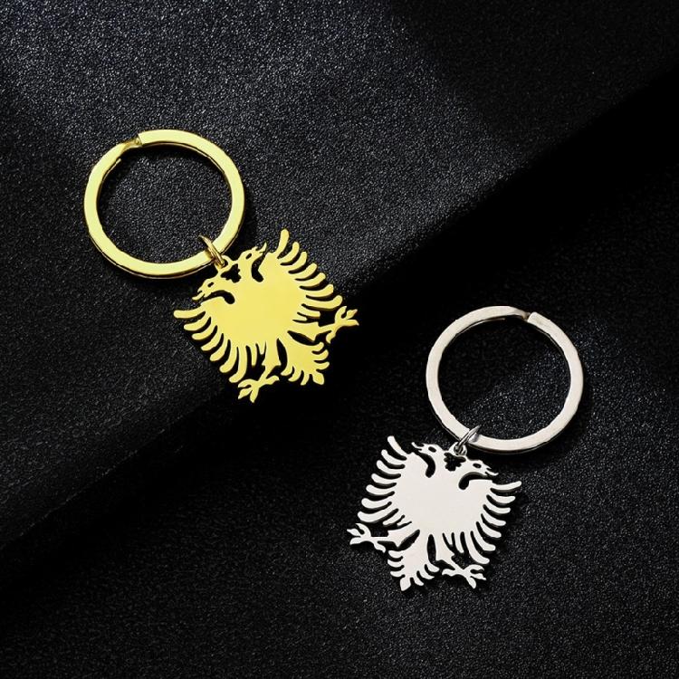 Modischer Schlüsselanhänger in Adlerform Gold/Silberfarbener Anhänger Schlüsselanhänger Schmuck