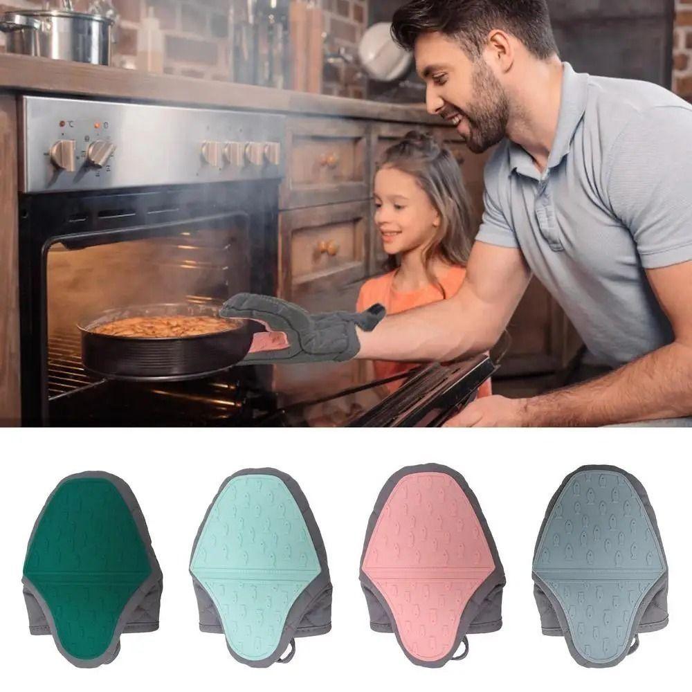 Non-Slip Microwave Mitts Fish Shaped Hand Clip Multi-purpose Anti Scald Gloves  Kitchen Use