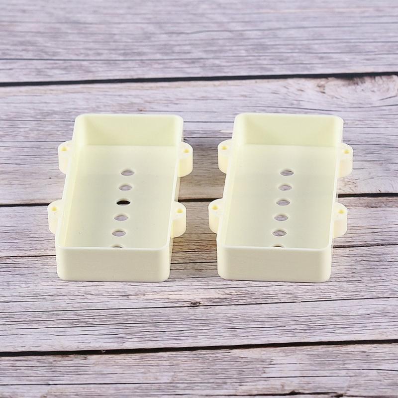 Replacement Plastic Covers for Standard Guitar Pickups Aged White Finish Simple Mount Size