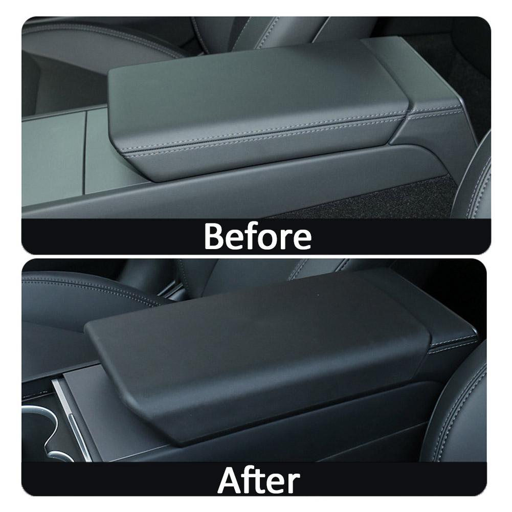 Central Armrest Box For Tesla TPE Protective Cover Soft Solid Color Arm Rest Lid Auto Pad Case Accessories C7S5