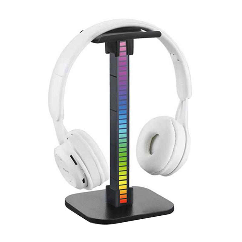 

Rgb Gaming Headphone Stand Usb Port Strip Light Hanger Earphone Accessories