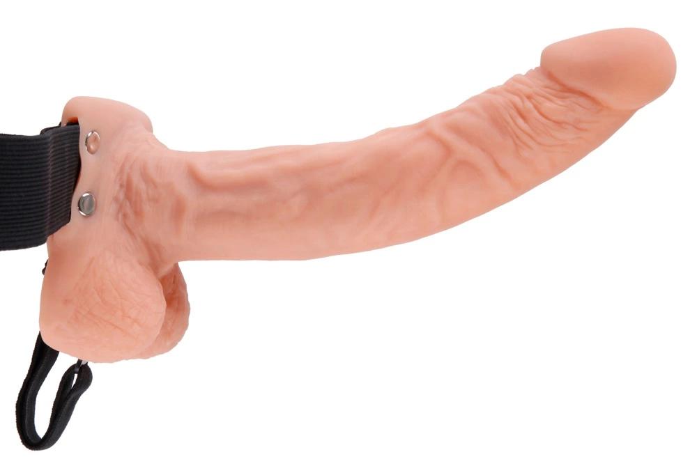 Fetish Fantasy Series - Strap-On with Natural Curved Flesh-Colored Dildo