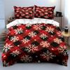Plaid Snowflake Winter Gift Set Kid'S And Adults' Bedroom Decor, Exquisite Three-Piece Bedding Set Gift