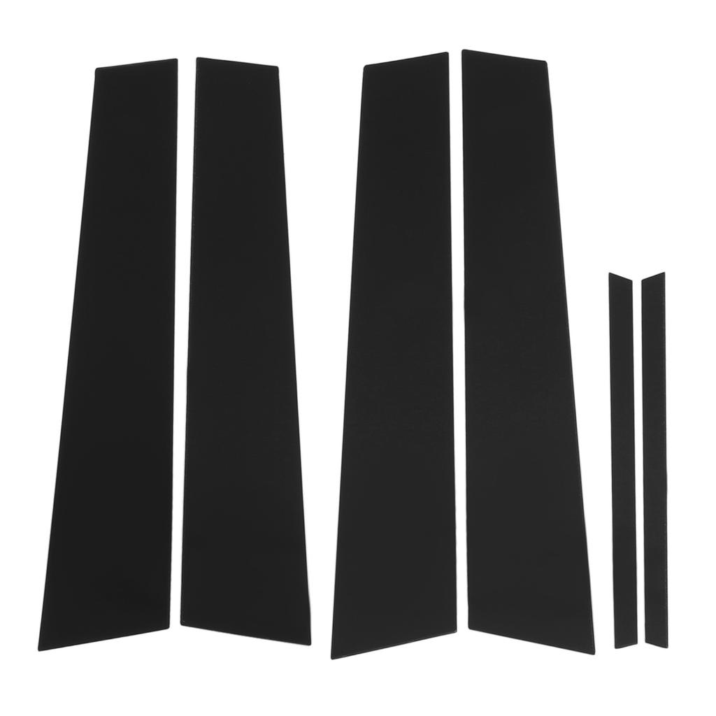 6PCS Pillar Post Trim Kit Tough PC Door Window Pillar Post Glossy Black Cover Replacement for Acura TSX 2009 To 2014
