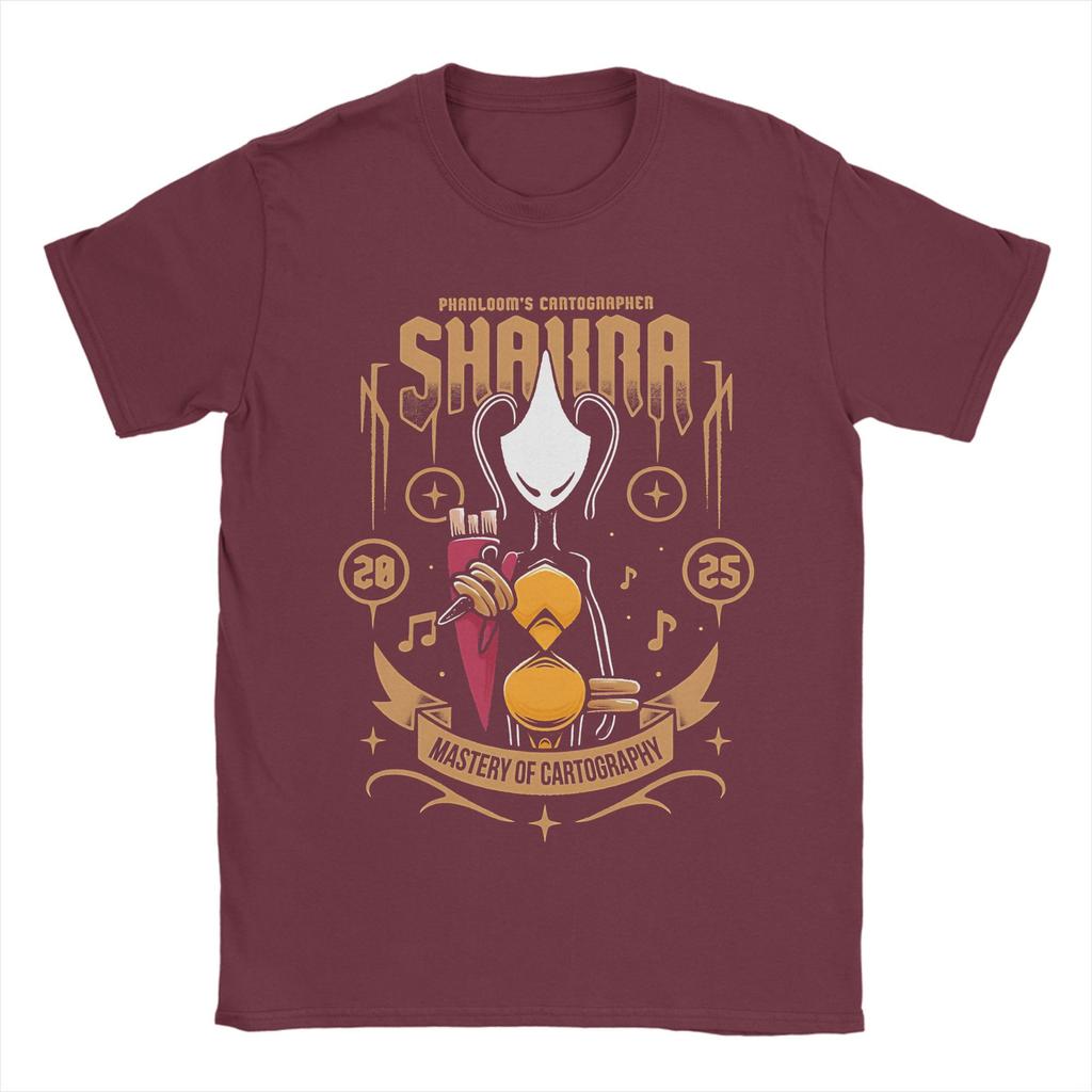Hollow Knight Silksong Shakra TShirt for Men  Vintage Cotton Tee Shirt Crewneck Short Sleeve T Shirt Party Clothing