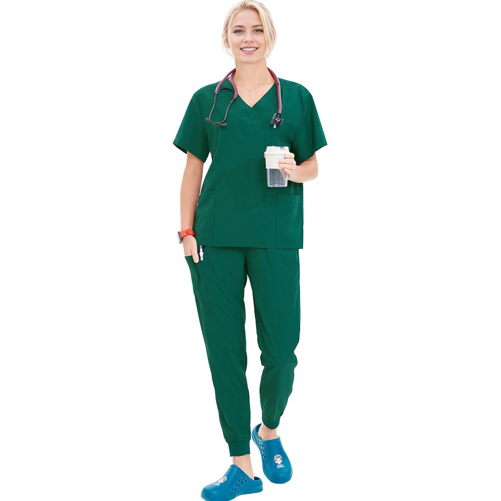 Summer Medical Scrubs Hospital Uniforms Doctor Nurse Workwear 4-way Stretch Pet Clinic Nursing Suits Dentist Working Clothes S21