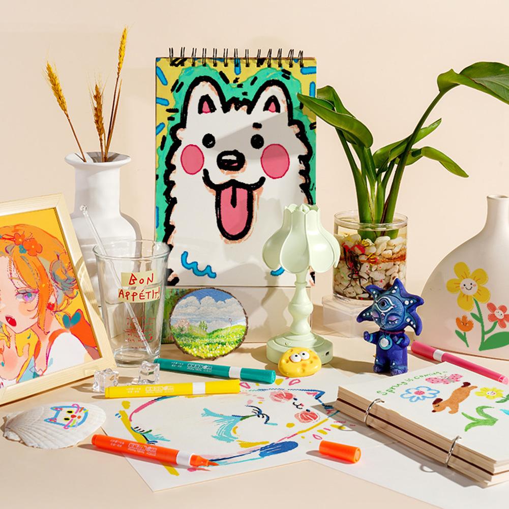 84 Colors Acrylic Paints Markers Pens,Water Based Washable Ink Art School Drawing Supplies,Portable Drawing Pen For Kids
