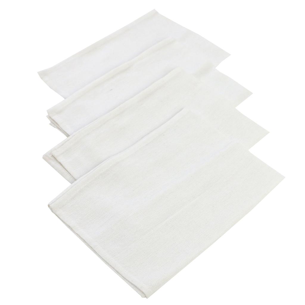 Set of 4 Cotton Linen Dinner Napkins 40x40cm Heavy Cloth Fabric Table Placemats Washable Durable For Party Holiday Wedding Decor
