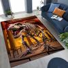 Ancient Creatures Dinosaur Ammonite Fossil Art Rug for Bedroom Living Room Sofa Home Doormat Decor,Large Kids Non-slip Floor Mat