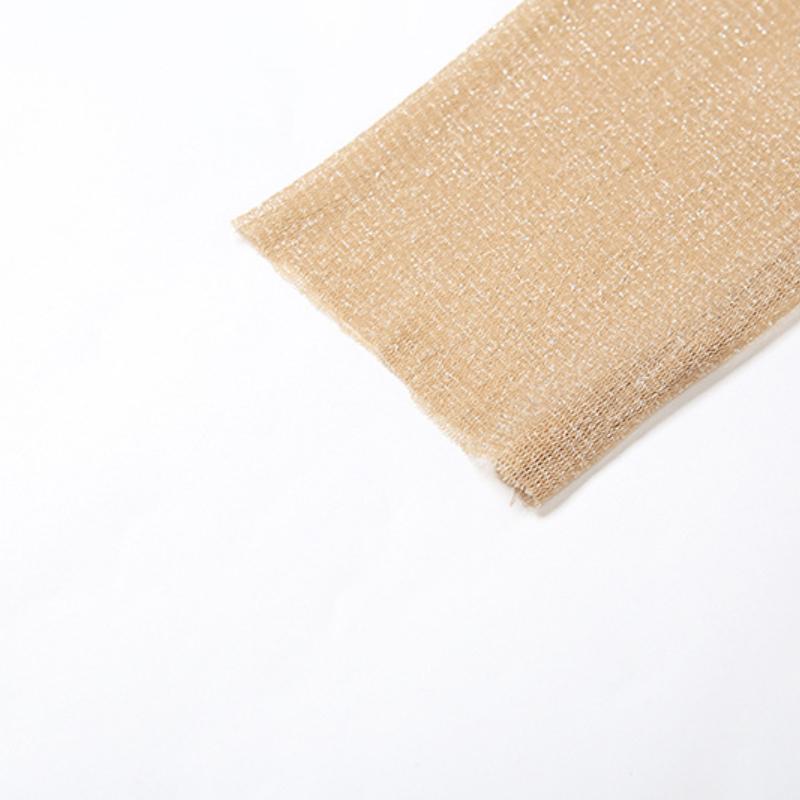 Autumn New Women's Solid Color Slim High Waist Fashion Round Neck Long Sleeve Sheer Dress