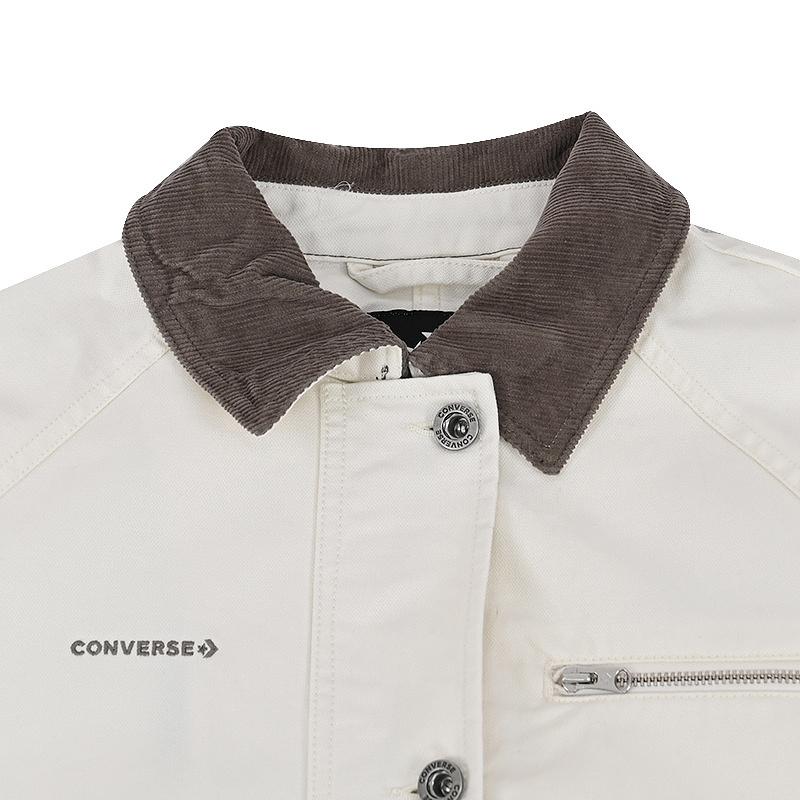 Converse Jackets Women's White A02 Lapel Moderate Other 10028466-A02